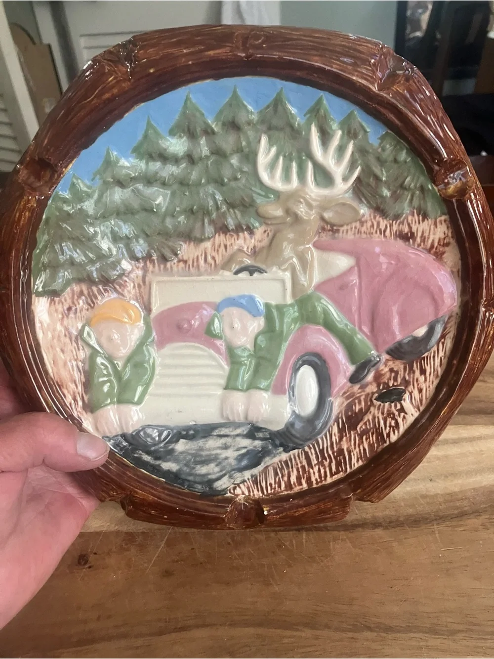 Vintage 1970’s Ceramic or Chalkware Ashtray